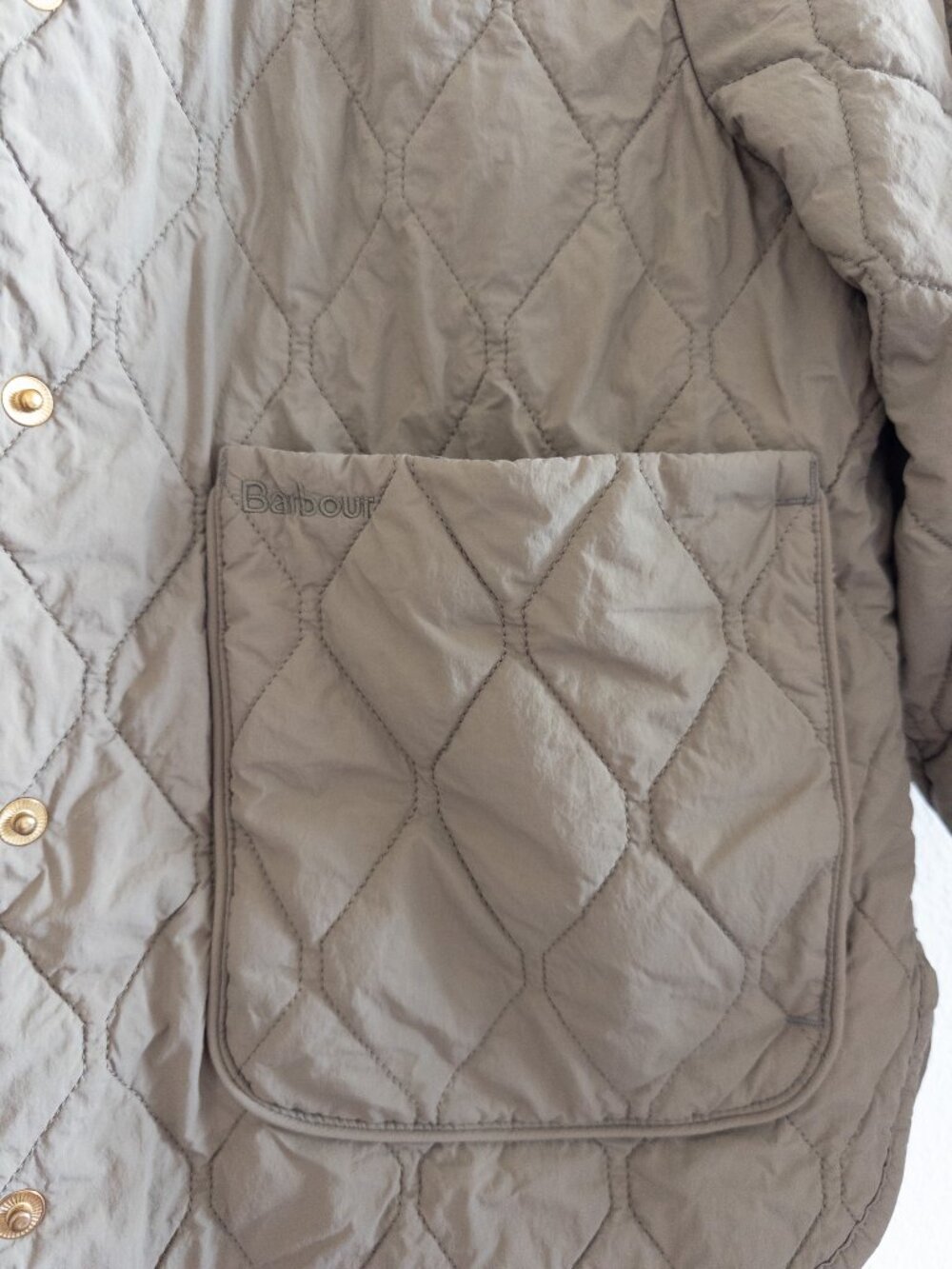 Barbour Quilted Monroe Jacket with Plaid Lining (Current Style) Size US 4 - Picture 11 of 13